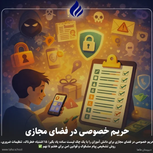حریم خصوصی در فضای مجازی برای دانش آموزان